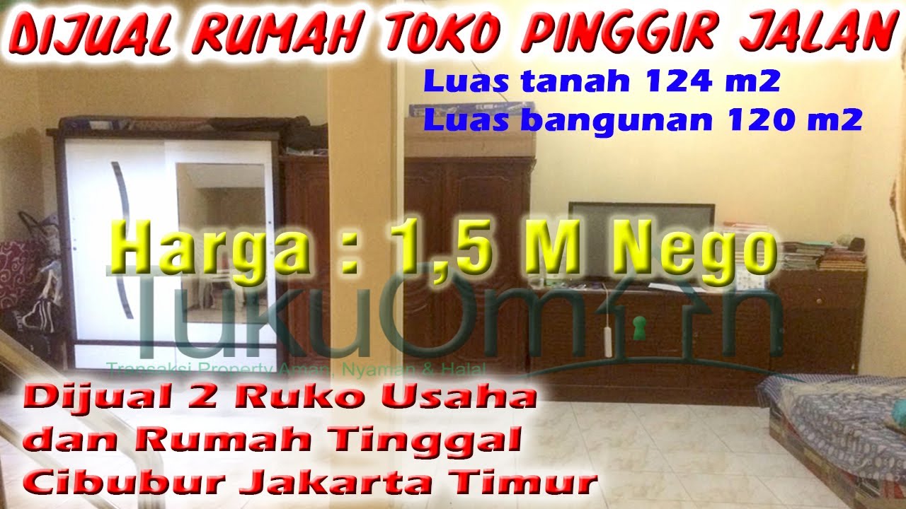 Jual Ruko Murah Rumah Toko Di Cibubur Jakarta Timur