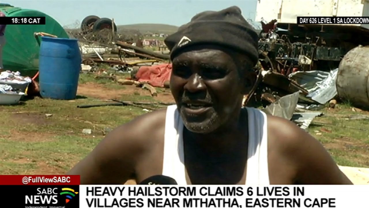 Death toll at six following heavy hailstorm in Mthatha villages