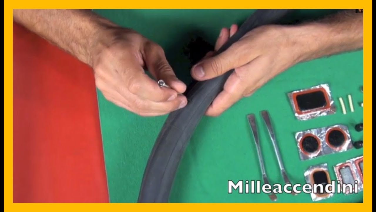 Come riparare una camera d'aria How to patch a bicycle inner tube