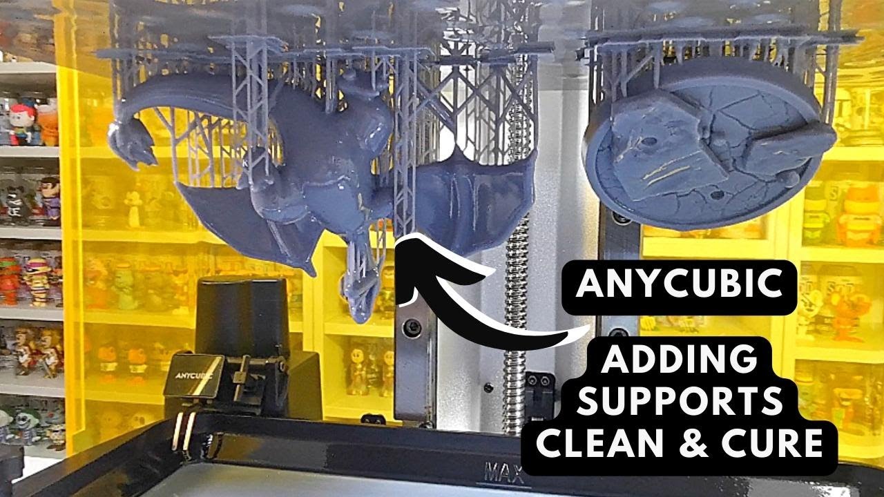 Resin 3D Printer Adding Supports, Clean & Cure For Anycubic Photon M3 Max - Easy Guide