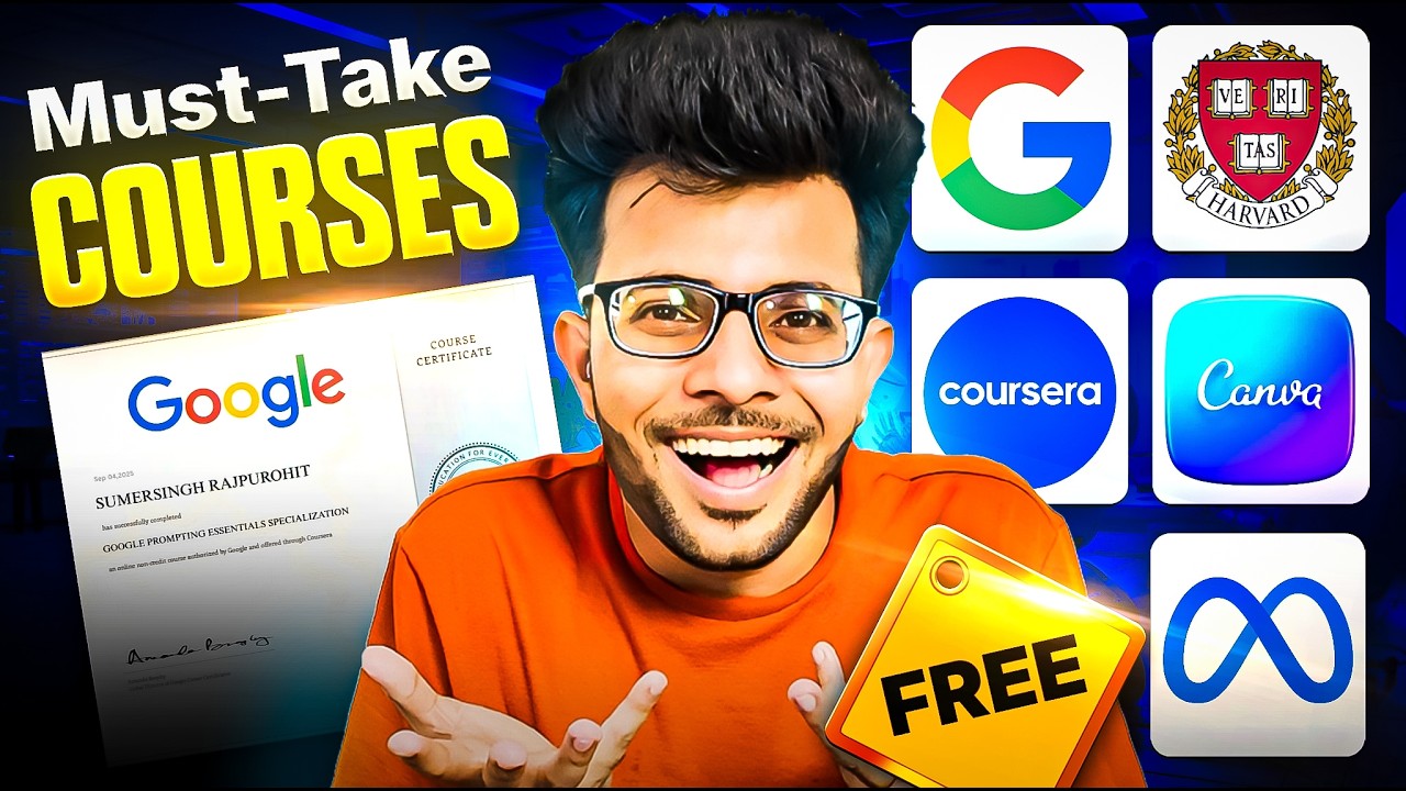 5 FREE Courses Every Average Student Must Do  in 2025 📚🔥