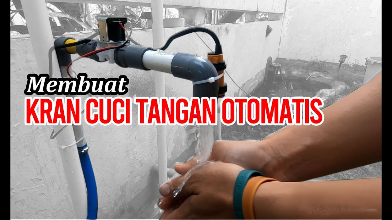 Kran Elektrik Otomatis Untuk Cuci Tangan / berwudhu