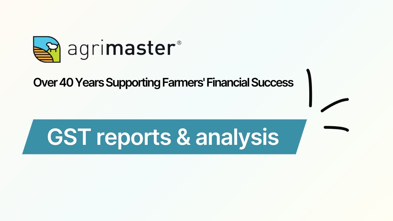 GST Reports & Analysis | Agrimaster Tutorials