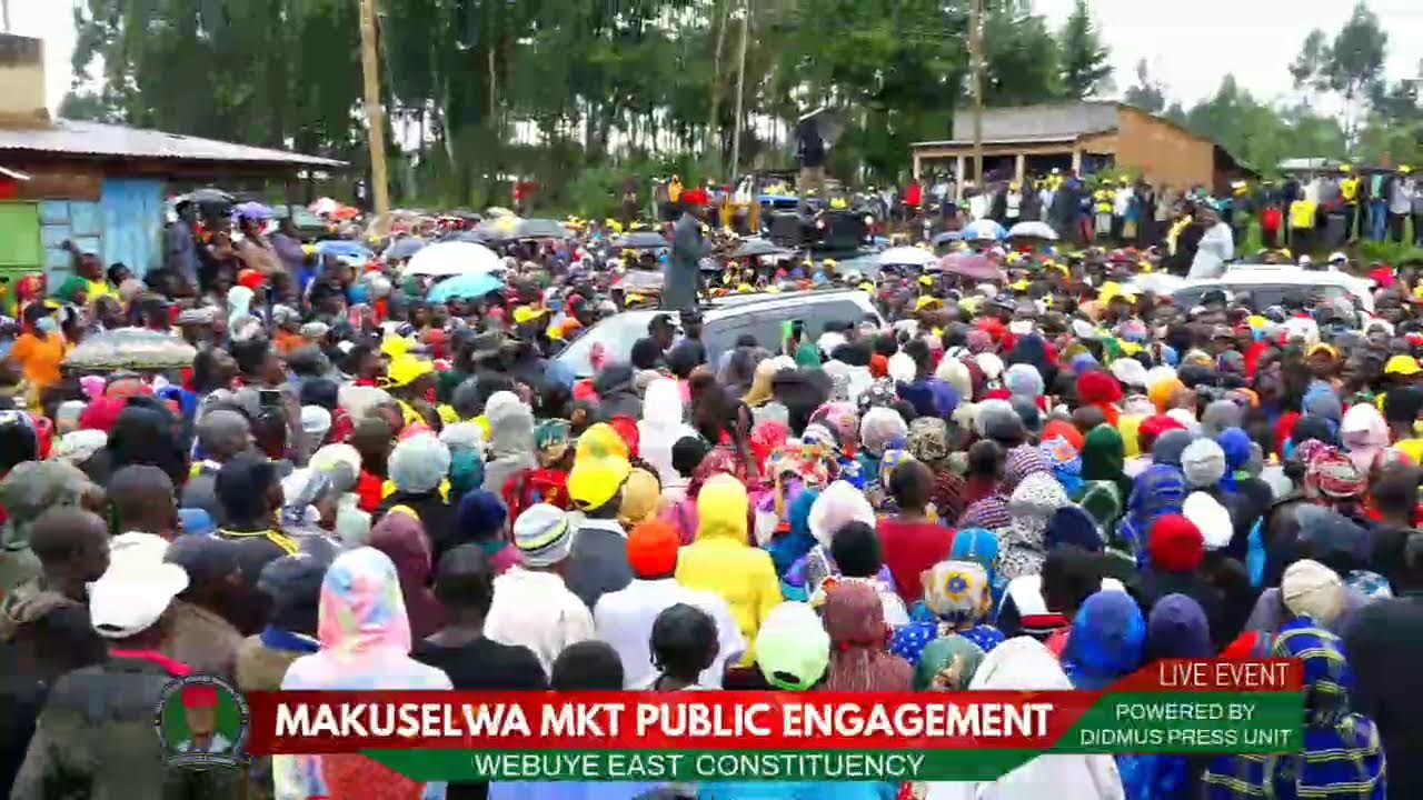 #Live: Fireworks as Didmus Barasa Engage the people of Webuye East