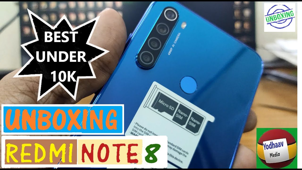 REDMI NOTE 8 Neptune Blue 4GB & 64GB | UNBOXING & REVIEW || 🔥🔥🔥
