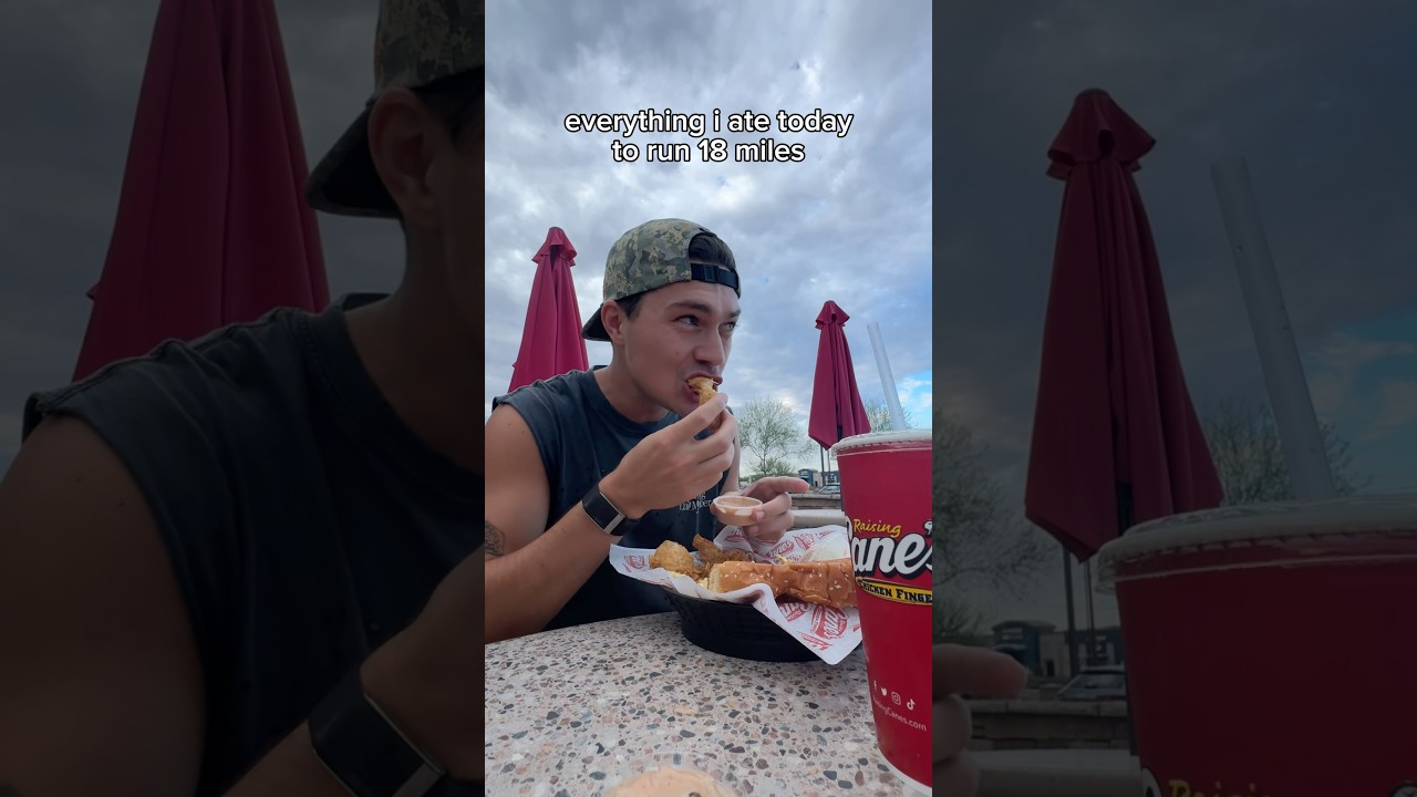 Everything I ate today to run 18 miles