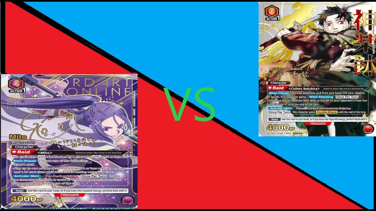 Union Arena Locals 02/26 Finals Red Kagurabachi (Chihiro) vs Purple SAO (Progressive)