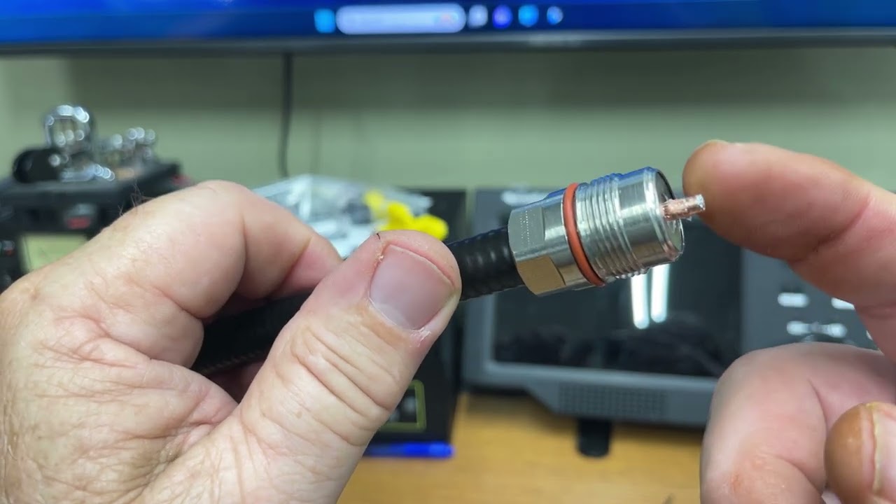 How to install connector without coring tool Andrew superflex
