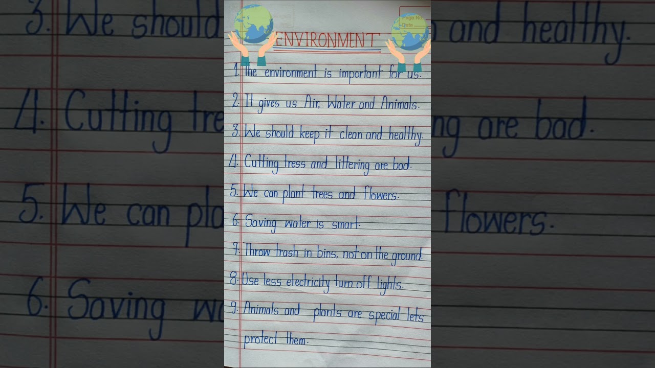 10 lines on Environment/Short essay on Environment in English.ll