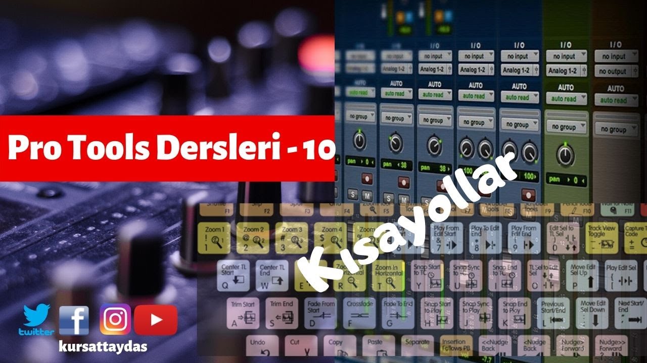 Pro Tools Dersleri -  10 - Kısayollar