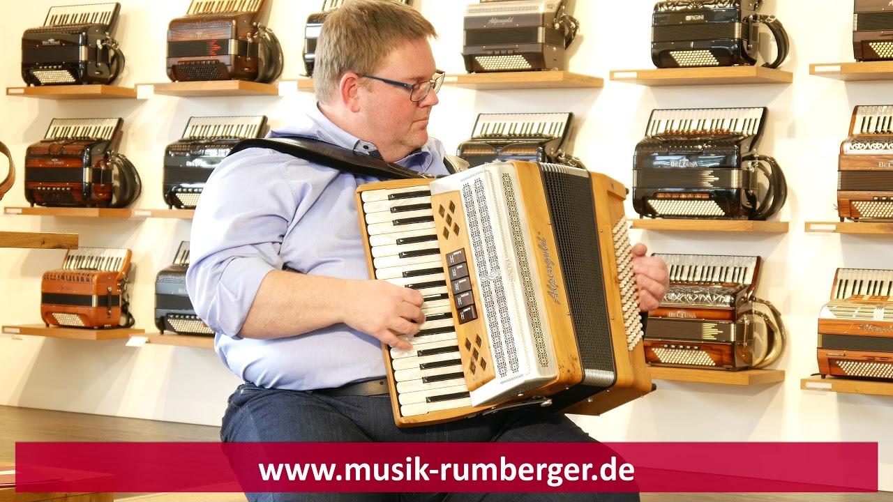 Akkordeon Alpengold Tradition 396 CMH Eibe mit Helikonbass - Sonnaregn-Polka / Bernhard Kohlhauf