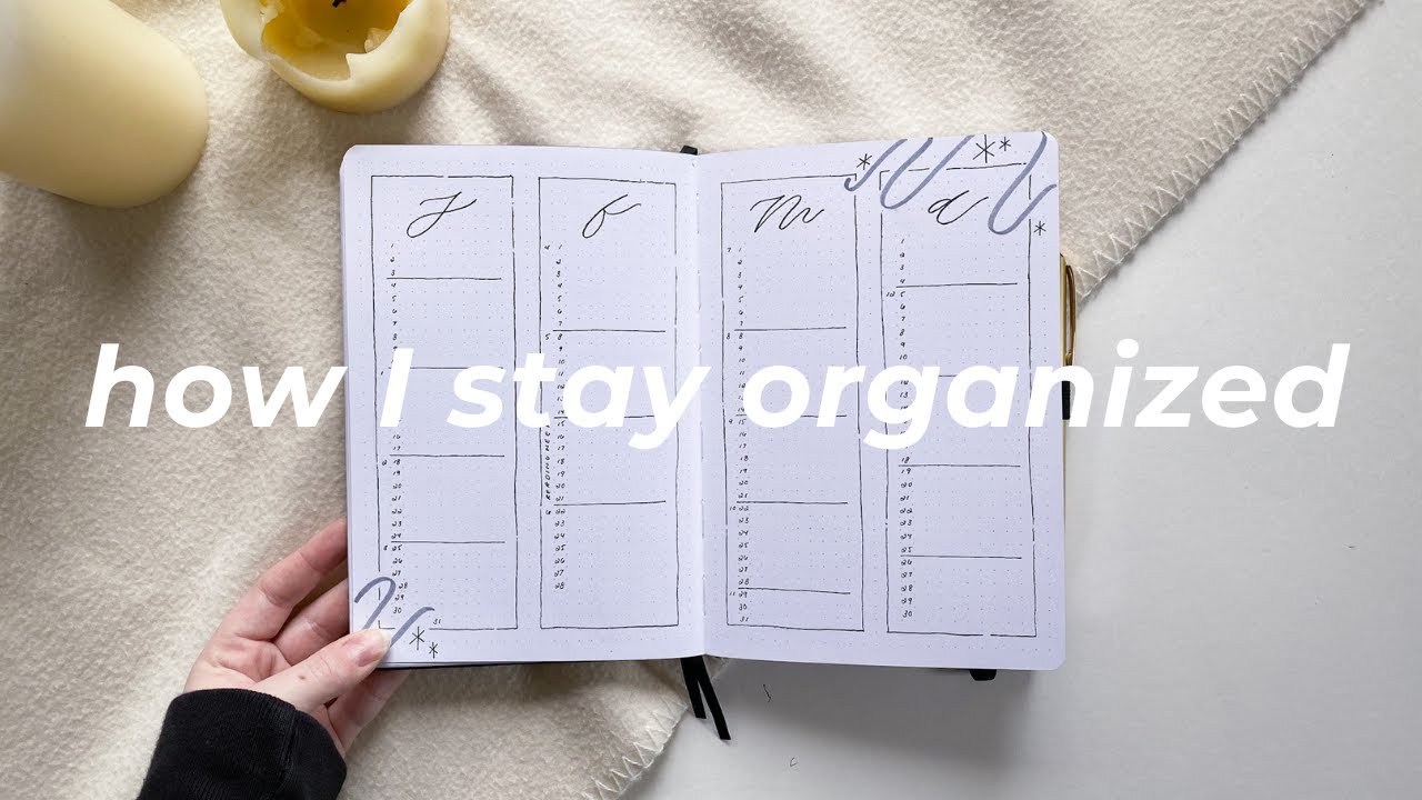 how I setup my bullet journal this semester to stay organized and productive ~ student plan with me