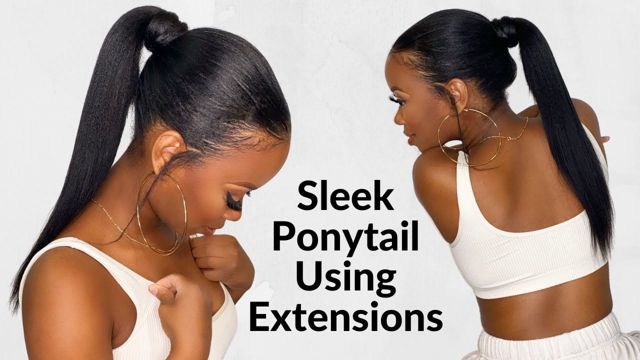 How To: Easy Sleek LONG Ponytail Using Clip Ins With Better Length