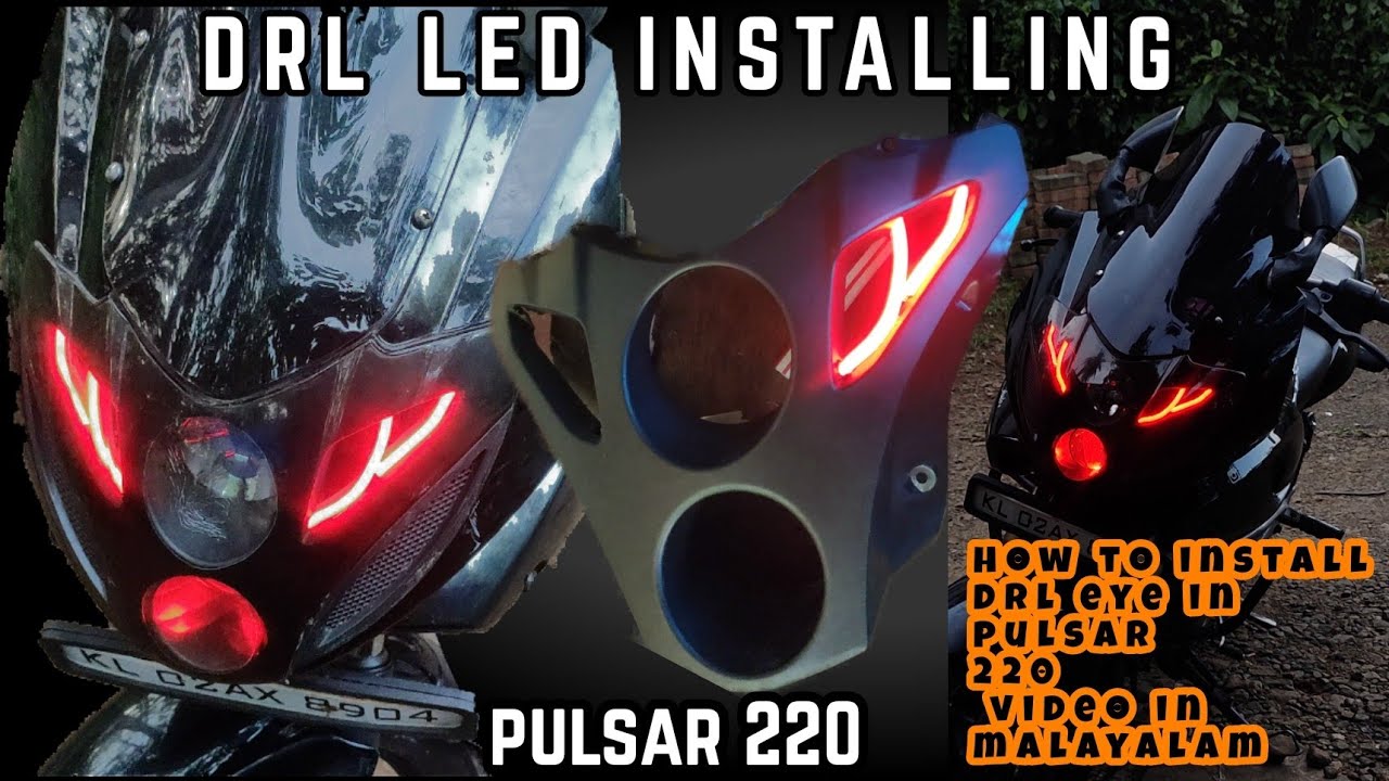 HOW TO INSTALL DRL IN PULSAR 220 | ASMODULE | easy method | #modified #malayalam #trending