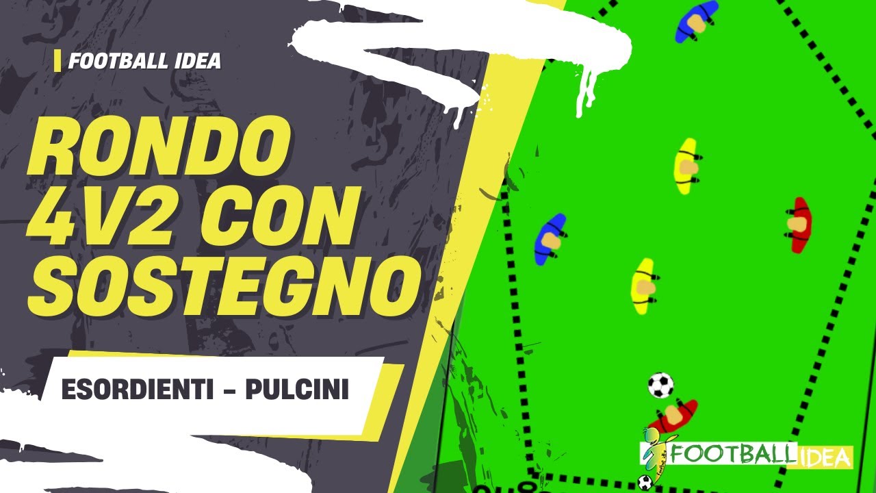 Rondo 4v2 con sostegno | Esordienti-Pulcini