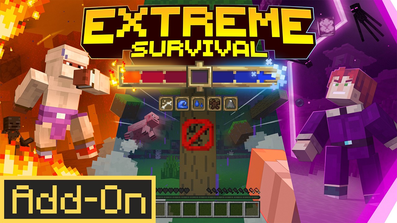 Дополнение Extreme Survival | Minecraft Marketplace &mdash; официальный трейлер
