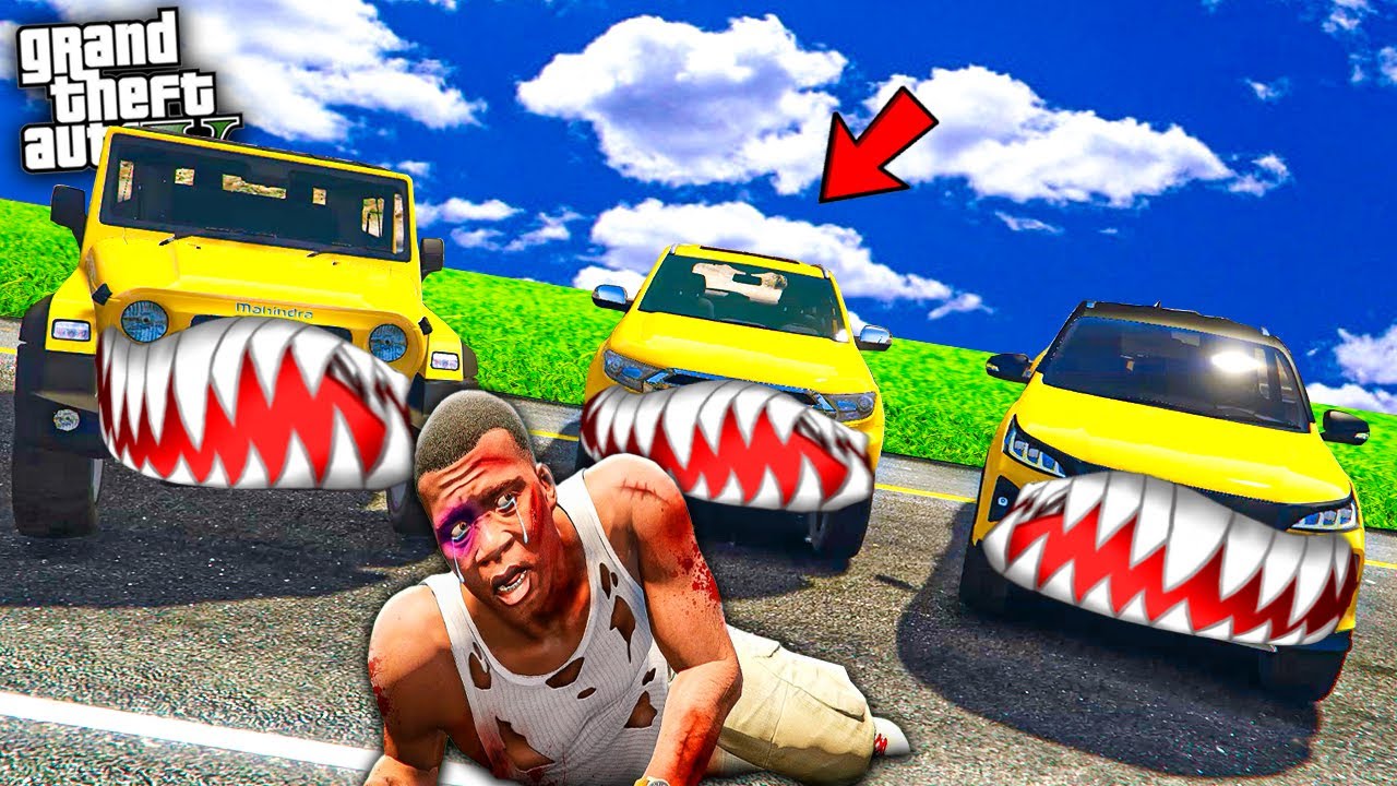 GTA 5 : Franklin & Shinchan's New Car Is A Cursed Killer Car GTA 5! SK Plays Part 03