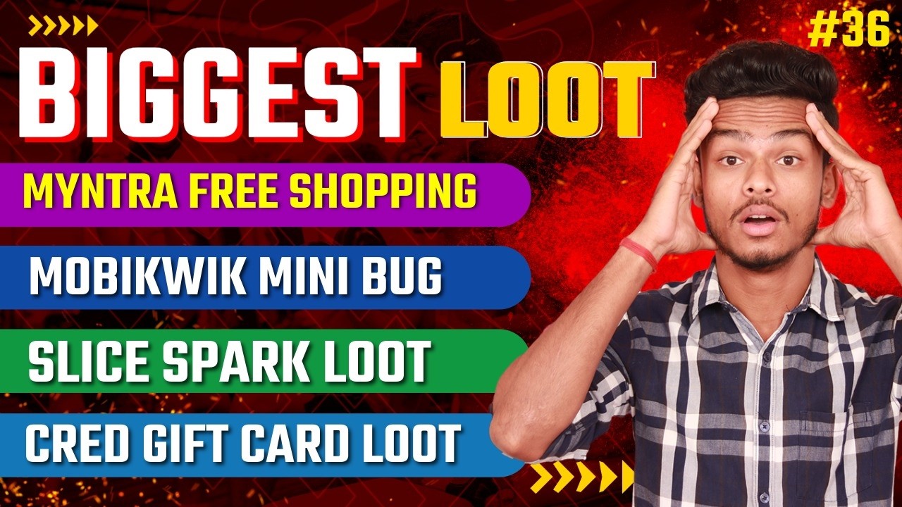 Myntra Huge Loot, Mobikwik Mini Bug, CRED Gift Card Loot, Slice New Sparks, Free Supercoins, Samsung