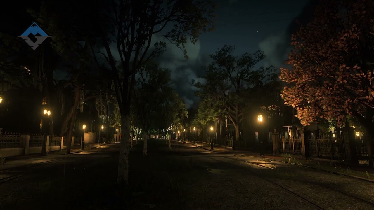 8 Hours of Rain in Saint Denis | Red Dead Redemption 2 Ambience & Nature Sounds ASMR