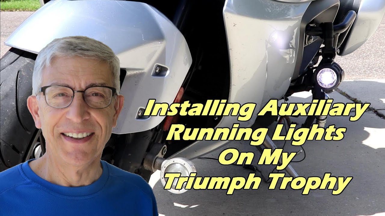 Installing Auxiliary Running Lights On My Triumph Trophy SE