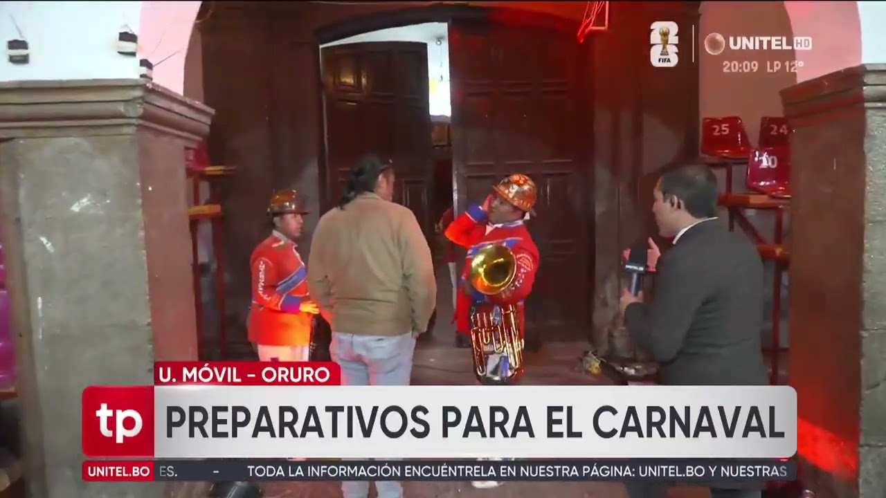 Todo listo para el Carnaval de Oruro 2026