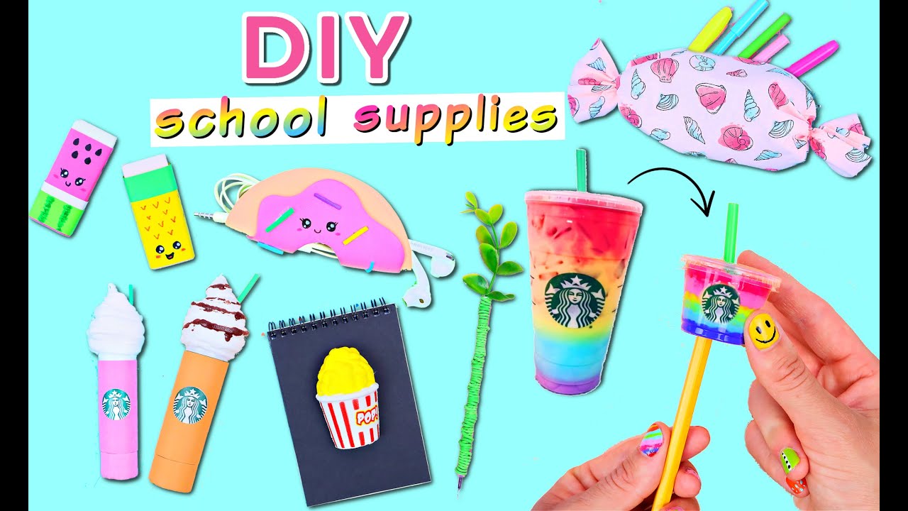 7 DIY SCHOOL SUPPLIES IDEAS YOU WILL ADORE - Easy Back To School Hacks and Crafts