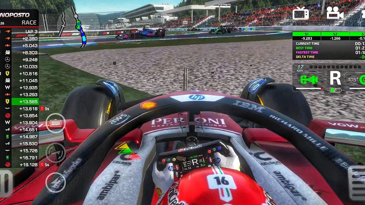 Monoposto 2025 50% Race Gameplay: Can I Win or Get a Podium with Charles Lerclerc at Monza?