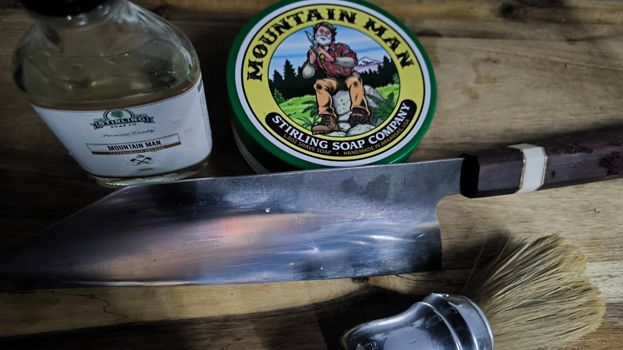 ASMR Knife 18/8  shaving  to bbs Dedicated to my friend Christos Argyriou from Germany.  😁🗡️🍺💥🍺
