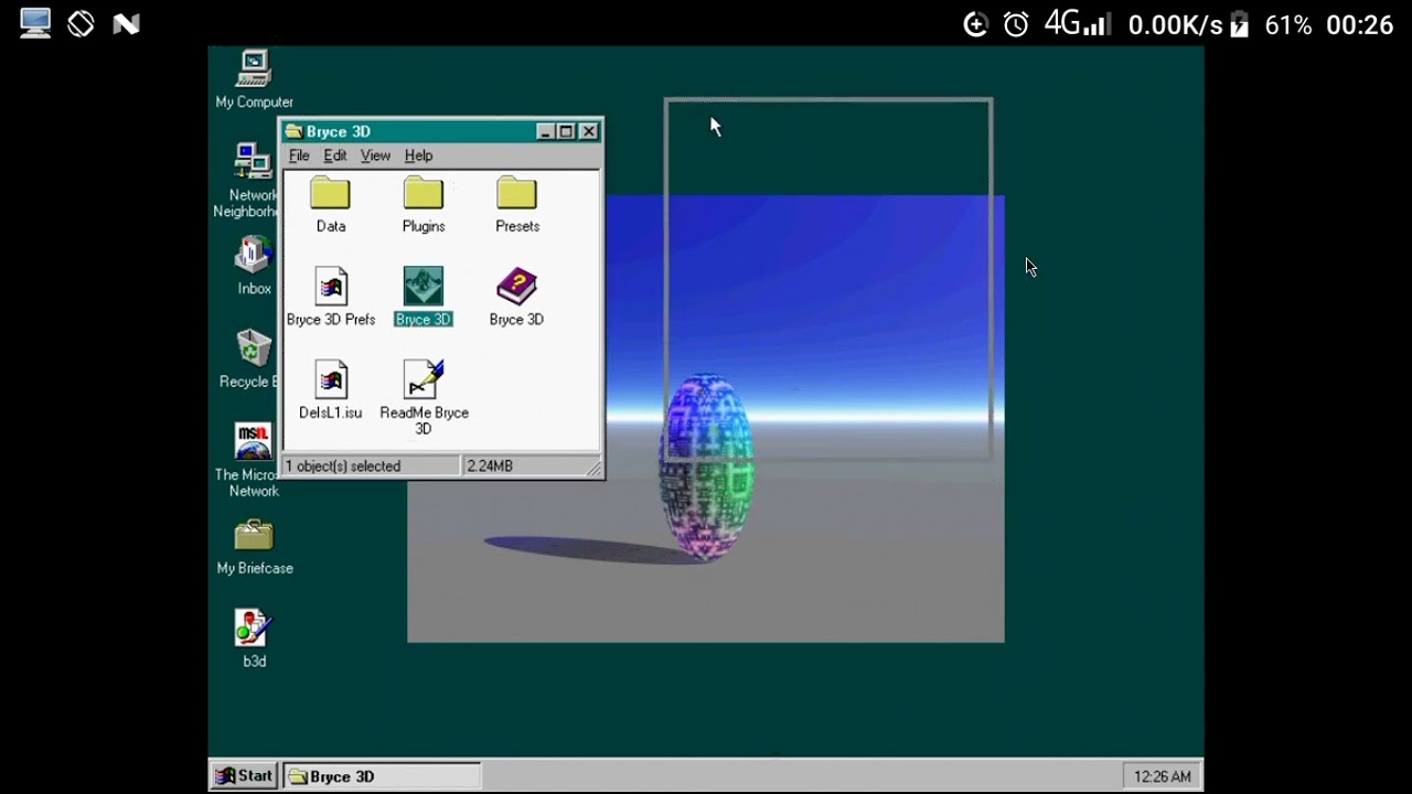 Bryce 3D Windows 95 [LIMBO ANDROID]