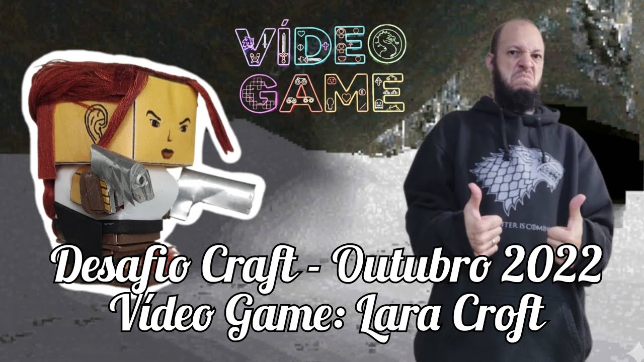 [DESAFIO CRAFT] LARA CROFT - Outubro de 2022 #craft #miniatura #laracroft #tombraider