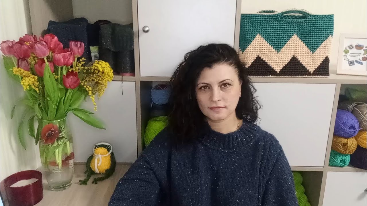 Вязально-бытовой влог. Подарок от Кати. Довязала свитер 💪