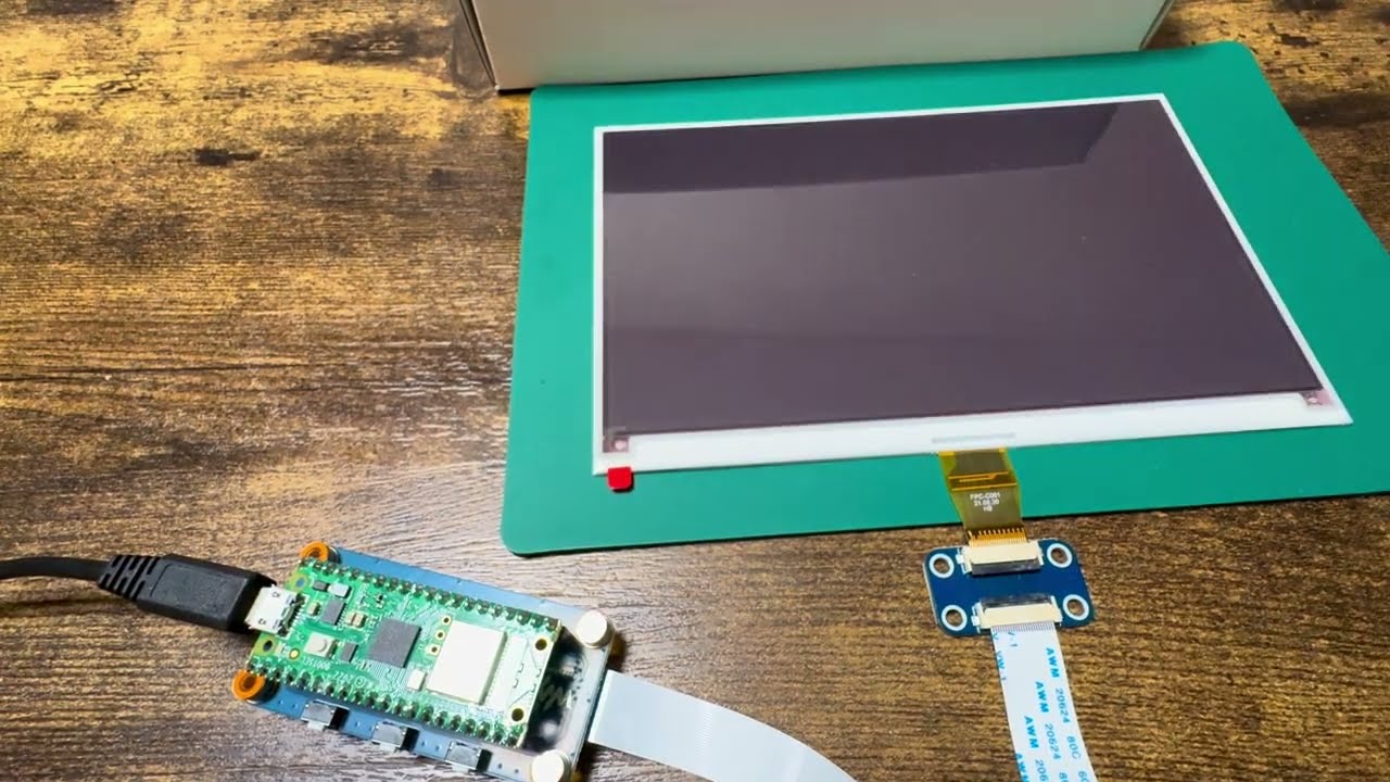Waveshare 7.5inch E-Paper E-Ink Display + Raspberry Pi Pico W Demonstration