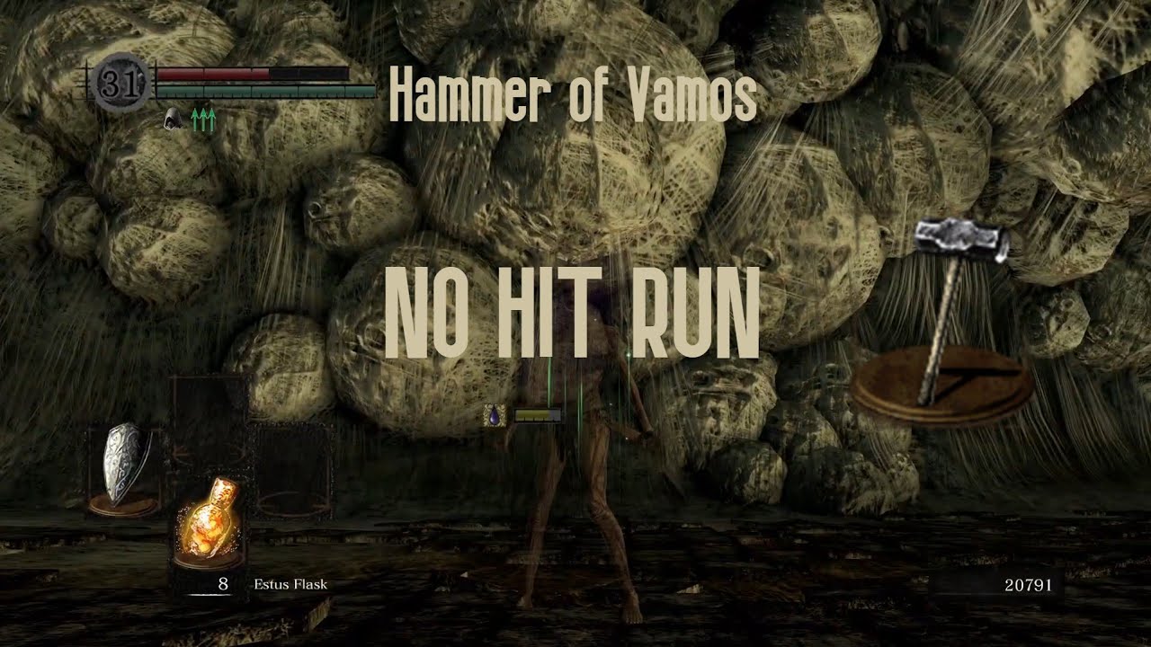 Dark Souls Remastered - Hammer of Vamos Only - No Hit Run Any% - 1:34:06 By SUPERSKY