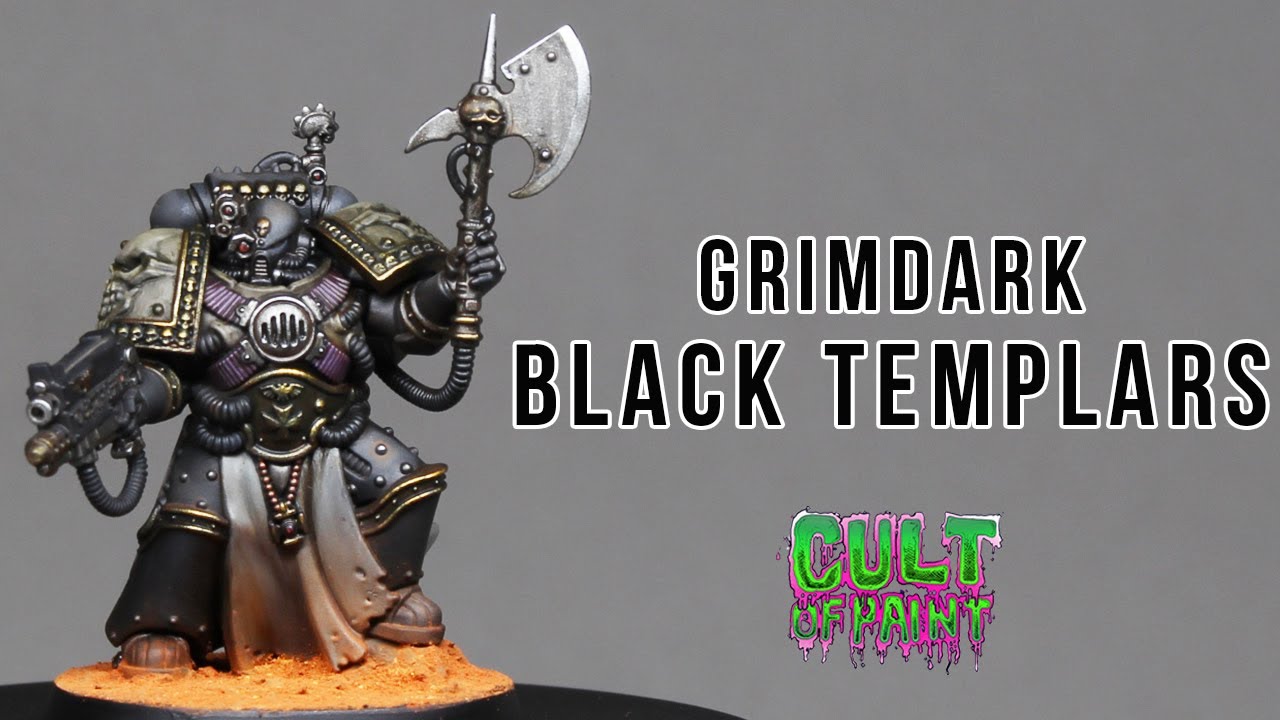 How to Paint GRIMDARK BLACK TEMPLARS ¦ Warhammer 40k ¦ Space Marines