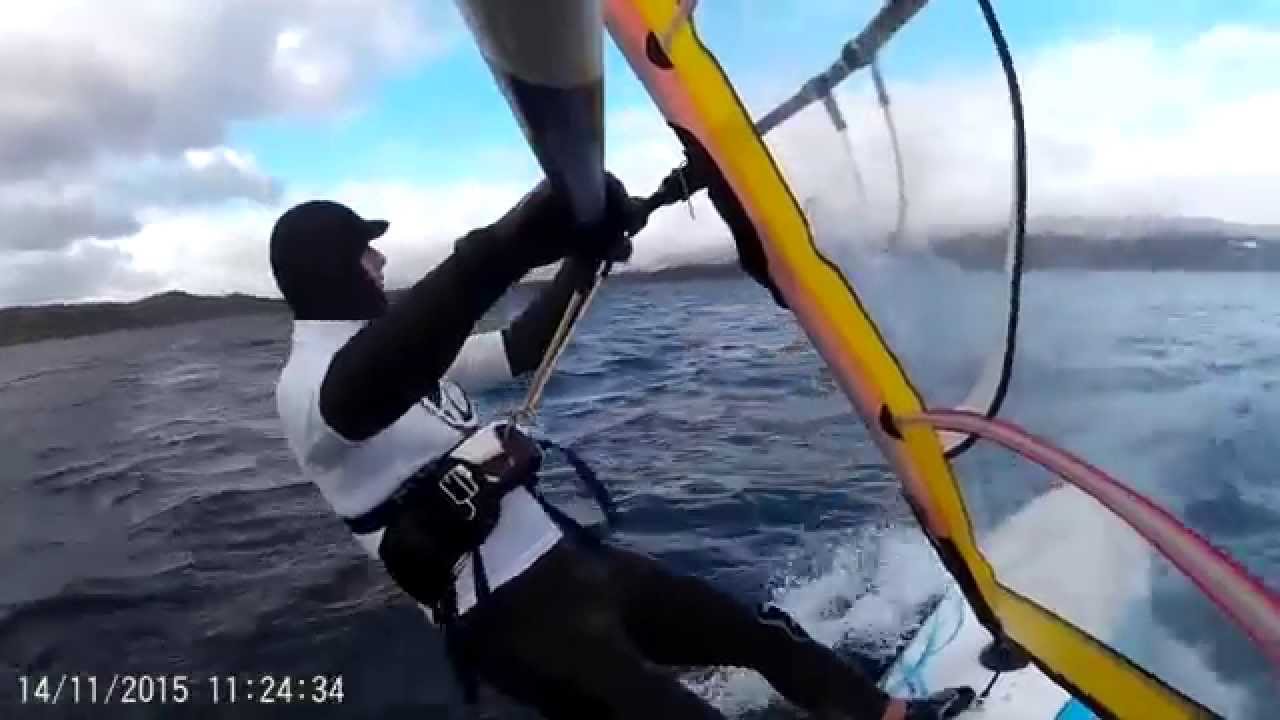 Windsurfing jezero Milada listopad 2015 - Petr Vinš