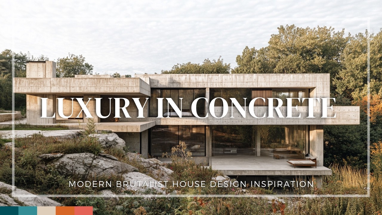 Luxury in Concrete: Modern Brutalist House Design Inspiration