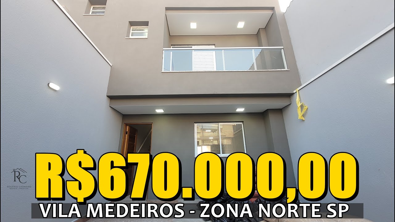 SOBRADO COM LIVING INCRÍVEL A VENDA NA VILA MEDEIROS ZONA NORTE DE SÃO PAULO