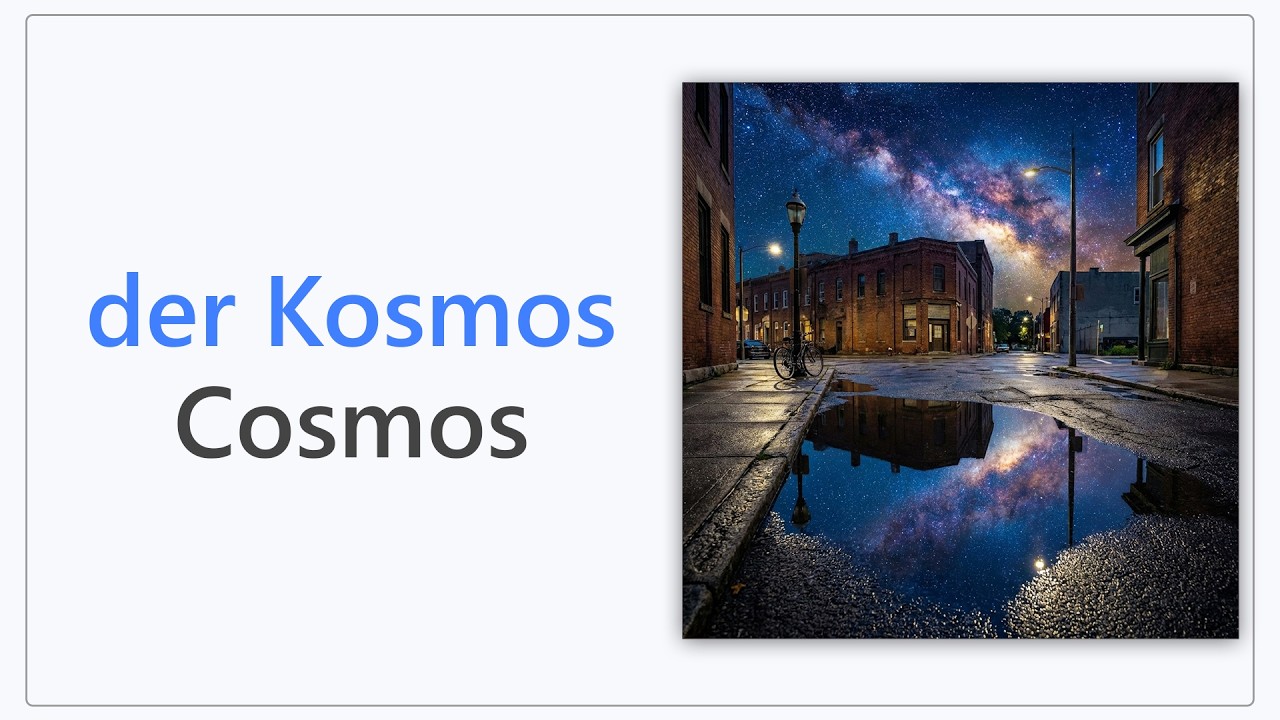 59 German Words for the Cosmos | B1 German Vocabulary