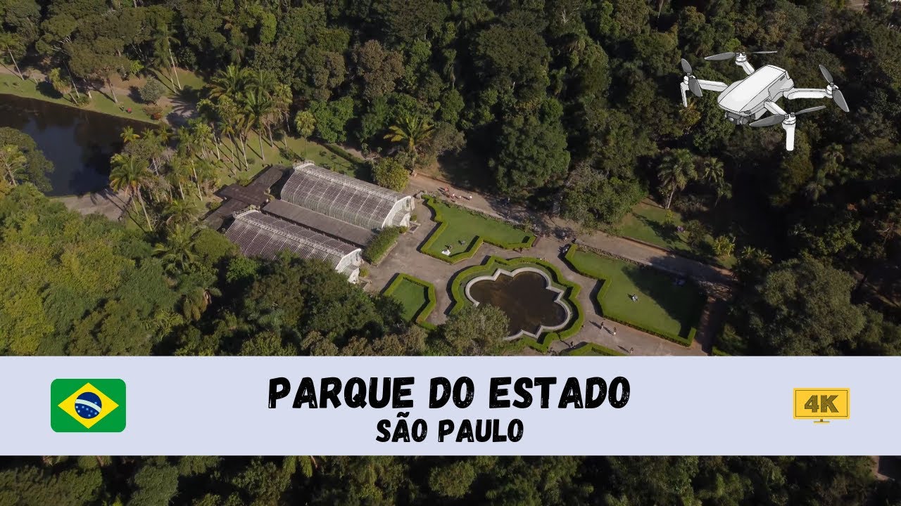 [4K] 🇧🇷 Parque do Estado, São Paulo - by drone 🇧🇷