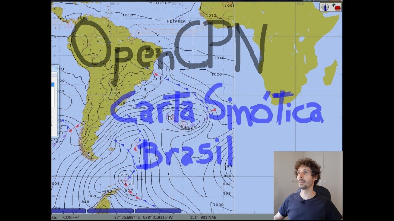 OpenCPN: carta sinótica do Brasil #16