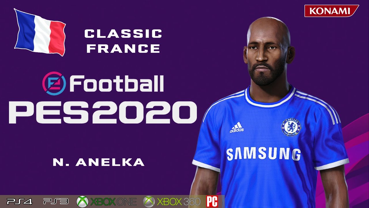 N. ANELKA face+stats (Classic France) How to create in PES 2020