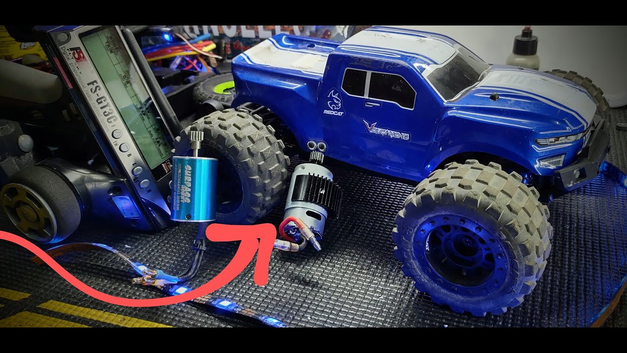 redcat volcano 16 ( cambio motor 2845 a brushless )y platicamos un poco del hbx 16889