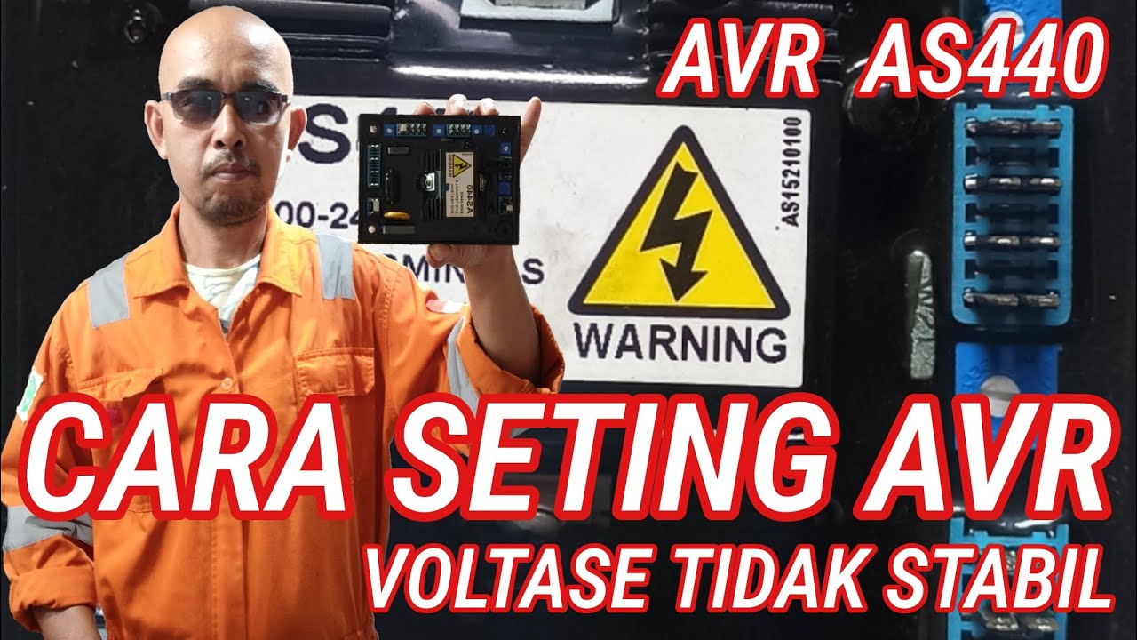 CARA SETTING AVR GENERATOR