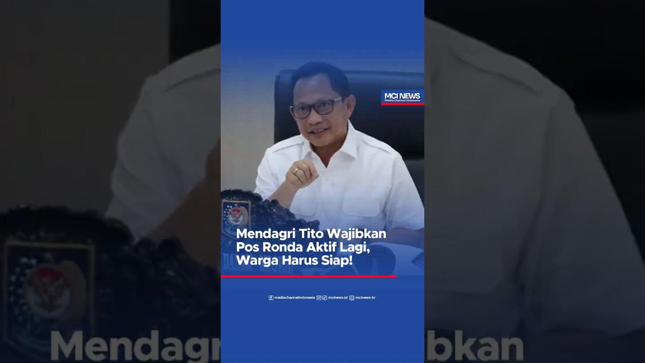 Mendagri Tito Wajibkan Pos Ronda Aktif Lagi, Warga Harus Siap!