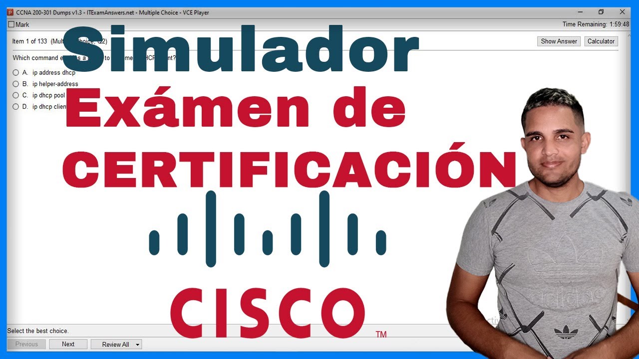 SIMULADOR Examen CERTIFICACIÓN Cisco CCNA 200 301