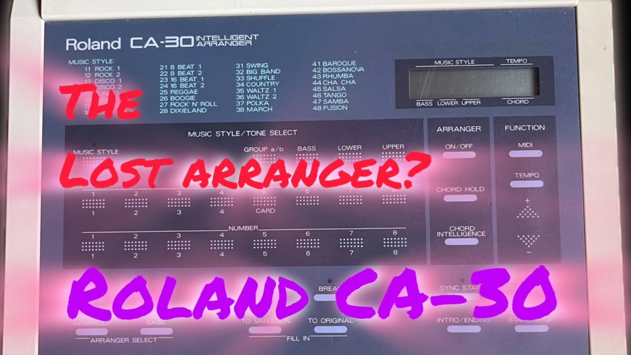 Roland CA-30 &mdash; аранжировщик, о котором Roland хочет умолчать. Смотрите его и карты в деле