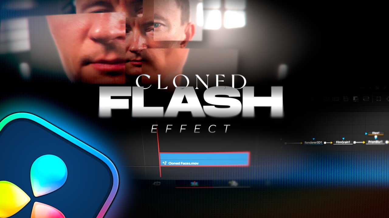Создайте клон себя в DaVinci Resolve | Эффект Flash и 3D Fusion