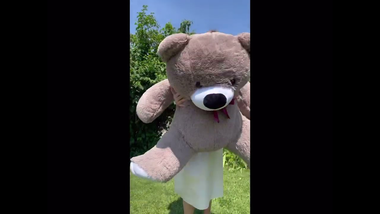 Плюшевий Ведмедик Томік, 1,6 метри, (160см), Капучино