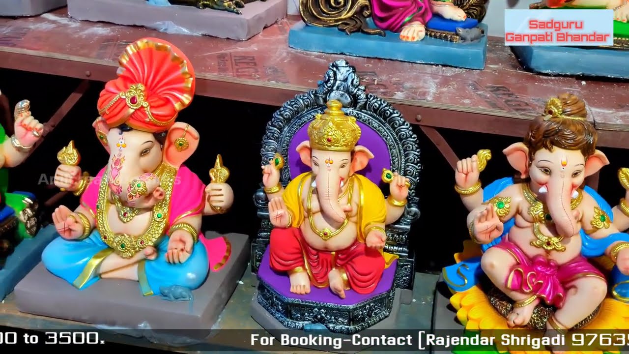 Attractive Beautiful Cute Ganpati Murti 2021 at Sadguru Ganpati Bhandar Part 2