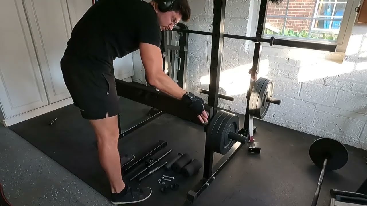 DIY leg extension attachment for power cage/rack (repurposing old equipment to make something new)
